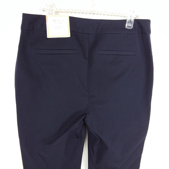 Charter Club Pants Slim Leg Navy New -4/ZZ - Picture 7 of 8